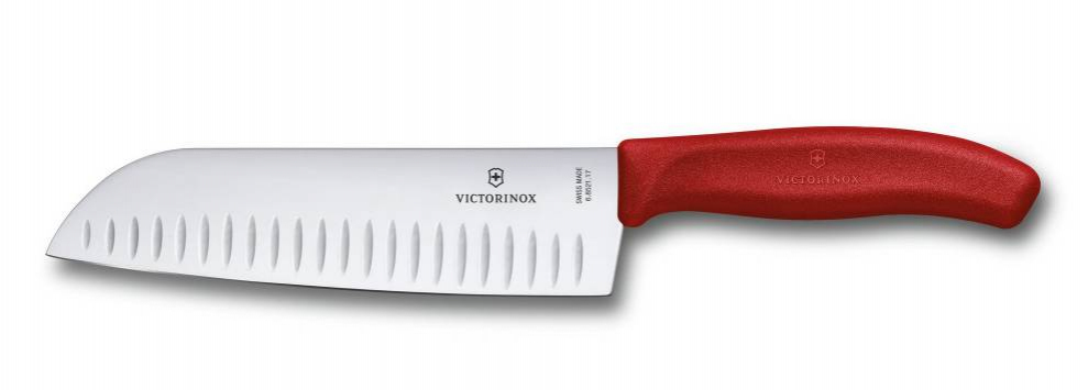 Victorinox Swiss Classic Red Santoku nůž 17 cm